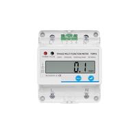 Din Rail Electricity Digital Power Meter Single Phase 1P 2 Wire kWh AC 230V Voltmeter Ammeter LCD Analog Counter Display(Multifunction Meter)