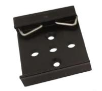 DIN Rail End Bracket 35 mm Aluminium for C45 Terminal Block Mounting Stable and Durable in Control Cabinet 47.8 x 35 mm (Black)