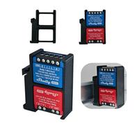 DIN Rail Holder Black Duo Suitable for Shelly 1 Mini Gen3 - Opening Bottom and Top