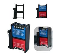DIN Rail Holder Black Duo Suitable for Shelly 1 Mini Gen3 - Opening Bottom and Top