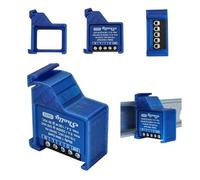DIN Rail Holder Blue Suitable for Shelly 1 Mini Gen3 - Opening Bottom