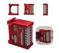 DIN Rail Holder Suitable for Shelly 1PM GEN4 DIN Rail Adapter (Red)