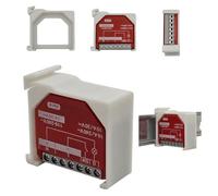 DIN Rail Holder Suitable for Shelly 1PM GEN4 - Various Colours - Opening Bottom (White)