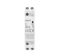 Din Rail Household Modular DC Contactor DC24V 25A 2NC 2NO 1NO1NC 50/60Hz Modular House Contactor DC12V 1Pcs Automatic switch (Color : 2p 25a 1no1nc Dc12v)