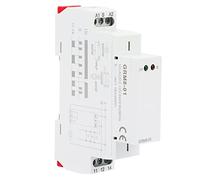 DIN Rail Impulse Relay, Electronic Latching Relay Memory Relay with LED Indicators for Multi Point Control, 18mm Width, Compact and Easy to Mount, Stable Performance, Long