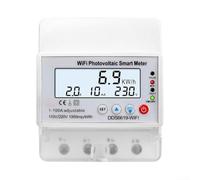 Din Rail KWh Meter, Single Phase Energy Meter for Tuya Wifi Control, with Colorful LCD HD Display, for Homes, Schools, Markets