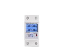 Din Rail LCD Backlight Single Phase Meter kWh Power Consumption Meter Wattmeter Voltage Current AC 220V 110V Reset Zero IDGTTLDF(230V)