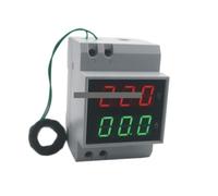 Din Rail LED Display Voltage And Current Meter With Extra CT Current Voltmeter Ammeter Range AC 80-300V 0.1-99.9A IDGTTLDF