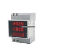 Din rail LED range AC 200.0-450.0V 0-100.0A display voltmeter ammeter with active and reactive power and power factor Din-rail IDGTTLDF