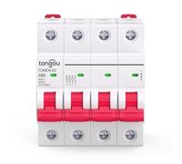 DIN Rail MCB Type B MCB AC 2 Pole 1A 6A 10A 16A 25A 32A 40A 63A 36mm Mini Circuit Breaker 4.5KA 50/60HZ 110V/230V/400V(4p 20A)