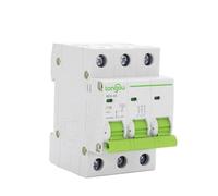 DIN Rail MCB Type D AC 3 Pole 10A 16A 20A 25A 32A 40A 50A 400V Circuit Breaker 3p Switch 50/60HZ MCB DIN Rail Mount Overload Protection(D25)