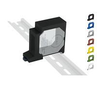 DIN Rail Mount / Adaptor Single for Zigbee Actuator DIN Rail Bracket (35 mm) (Black (Prime))