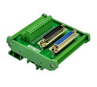 DIN Rail Mount D-SUB Male-Female Interface Module Terminal Block Breakout Board (DB25)