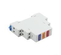 DIN Rail Mount LED Signal Lamp 230V for pilot Indicator Light, Fire-Resistant Electrical Switch with Bright LED for Control Panels and Power Systems Use Applications(Red+Yellow+Blue)