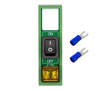 DIN Rail Mount Rocker Switch Module, 10Amp 250VAC/50VDC (1 Channel)