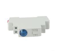 DIN Rail Mount Signal Lamp AC/DC 24V Indicator Light with IP20 Protection for Pilot Lights JD9 Series in Green, Red, Yellow or Blue(Blue)