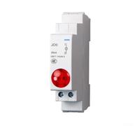 DIN Rail Mount Signal Lamp AC/DC 24V Indicator Light with IP20 Protection for Pilot Lights JD9 Series in Green, Red, Yellow or Blue(Red)