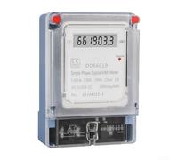 Din Rail Mount Single Phase Digital Energy Meter with kWh Counter and Pulse Output, AC 220V 60A Rated for Accurate Consumption Data