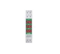 Din Rail Mount Single Three Phase Voltage Meter Ac 60-450V Modular Voltmeter Gauge Indicator LED Digital Display Detector(3)