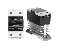 Din Rail Mount Solid State Relay SSR Single Phase DC Control AC AC Control AC With Heat Sink 10A 25A 40A 60A 80A 100A 120A(DC-AC,10A)