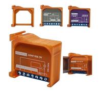 DIN Rail Mount Suitable for Switchbot WLAN Switch, AC 100-240V, Max 16A, Compatible with 1.1PM and 2PM Models (Orange)