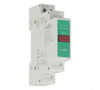 DIN Rail Mount Voltage Meter DC 11V-310V, 1-Way Single Phase Modular Voltmeter with LED Digital Display Indicator for Real- Measuremen