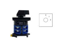 DIN Rail Mounted 32A 660V Dual Power Circuit Control Selector LW26-32/2 Two Poles Rotary Cam Switch IDGTTLDF(012)