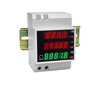 Din Rail Multi-function Digital Meter AC Active Power Factor Electric Energy Ammeter Voltmeter D52-2047(Built-in CT,AC200V-450V)