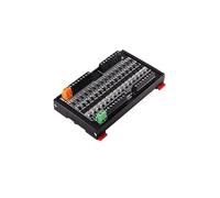 Din Rail PLC DC Amplifier Board Transistor Output 4/8/12/16 NPN/PNP Compatible 5V-24V Optical Lotus Isolation Anti-Interference(16negative outputs)