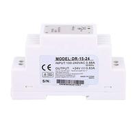 DIN Rail Power Supply - 15-24 15W 24V 0.63A Single Output - Stable PWM Modulated Output, Flame Retardant Housing for Industrial Control Cabinets