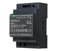 DIN Rail Power Supply HDR-60-12 60W, Switching Power Supply DIN RailTransformer DC12V 4.5A for Ring Door Bell System and Automation Industry,Industrial Automation Equipment and More