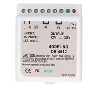 DIN Rail Power Supply Model DR - 45-12 LED Switching Adjustable Regulated Power Converter for Electric Control Cabinet and Box Universal Full Range AC Input with Natural Air (DR-45-12)