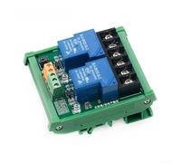 DIN Rail Relay Board with 2 Channels and Electromagnetic Relays for Various Applications (5V)