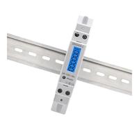 Din Rail Single Phase 110V/220V 50/60Hz RS485 Digital Display Wott Volt Amp Electric Meter Energy Power Comsumption Monitor(DDS661 AC110V)