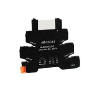 Din Rail Slim Relay Module 41F-1Z-C4-1 Integrated PCB Mount Power Relay With Relay Holder 12V 24V AC DC 220V Relay Socket 6.2mm(5XL)