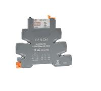 Din Rail Slim Relay Module 41F-1Z-C4-1 Integrated PCB Mount Power Relay with Relay Holder 12V 24V ACDC 220V Relay Socket 6.2mm(Coil 5VDCAC)