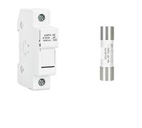 Din Rail Solar Fuses DC 1000V 1500V PV Photovoltaic 20A 25A 30A Fuse(1065 Fuse and base)