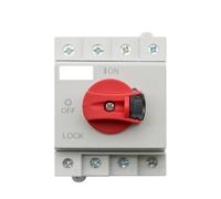 Din Rail Solar PV DC 4P 32A 1000V Rotating Handle Isolator Rotary Switch Disconnector For Solar distribution box IDGTTLDF