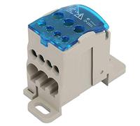Din Rail Terminal Block Distribution Box Electric Wire Connectors Power Junction Box Connector Enclosure for DIN Rail Mounting with Terminal Blocks - Universal Junction Kit