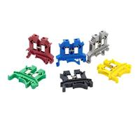 Din Rail Terminal Block UK-2.5B Wire Electrical Conductor Universal Connector Screw UK2.5B 10Pcs(Gray)