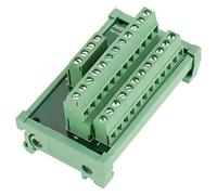 DIN Rail Terminal Blocks Power Distribution 12 Position Screw Terminal Blocks DIN Rail Mount Interface Module Board