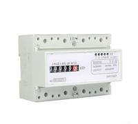 DIN Rail Three-Phase Meter, 124 * 88 * 73mm DDS576C 3Phase 4 Wires Electronic Active Energy Meter Din Rail KWh Power Monitor
