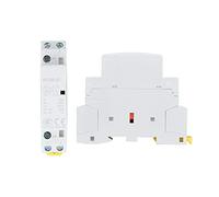 Din Rail Transformer For Wired Video Doorbells,Motor Contactors 2P 20A 2No 24V 220V/230V 50/60Hz Household Ac Contactor Din Rail Mount (24V)