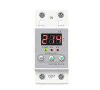 Din Rail Voltage Display Relay Adjustable Over Under Voltage Proteciotn Device Automatic Reconnect Protector 40A 60A 1Pcs(60A)