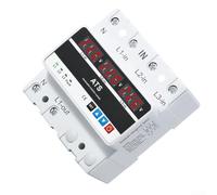 DIN Rail Voltage Guard 100A Phase Switch for ats DIN Rail Voltage(63A) | Auto disconnect on fault, real-time LCD monitoring, DIN rail mount, 63 home industrial use