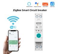 Din-Rail ZigBee Circuit Breaker Remote Control via Mobile and Voice