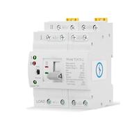 Din Rails Double Power Automatic Transfer Switches Rusts Proof Terminals Electrical Selector for Household Use Short Circuit Protections