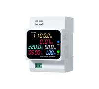 DIN Rails LCD Digital Energy Meter KWh Voltages Current Power Consumption Counter Electric 40-300/250-450V 100A Electricity Usage Monitor for Home