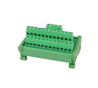Din Type Screw Terminal Block Multi-in/out PCB Distribution Box Breakout Parallel Power Cord Splitter Connector(1 in 12 out)
