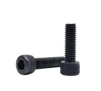 DIN912 M1.6 M2 M2.5 M3 M4 M5 M6 M8 Hexagon Hex Socket Head Cap Allen Bolt Screw 304 A2-70 Stainless Steel Black Grade 12.9(Grade 12.9 steel,M5x20mm 10pcs)